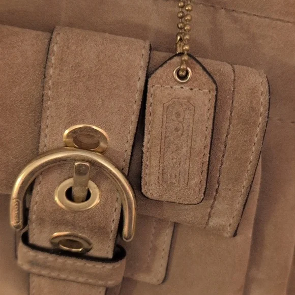 Coach Tan Leather Shoulder Bag - Picture 2 of 8